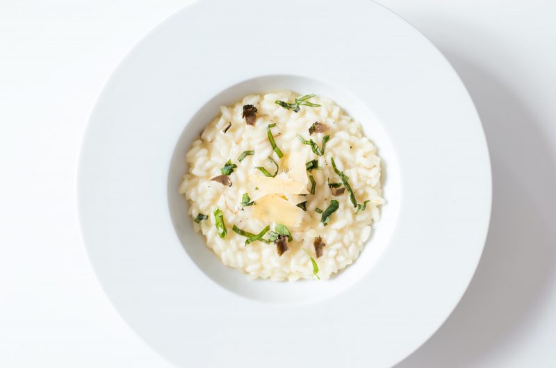 Risotto met Parmaham en citroentijm