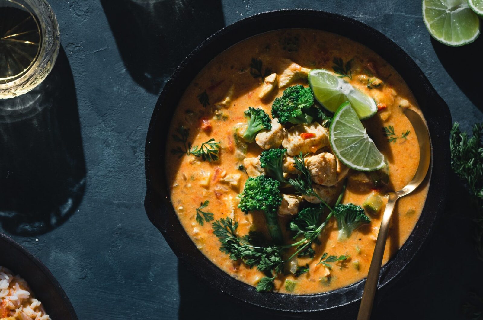 Thaise rode curry met kip