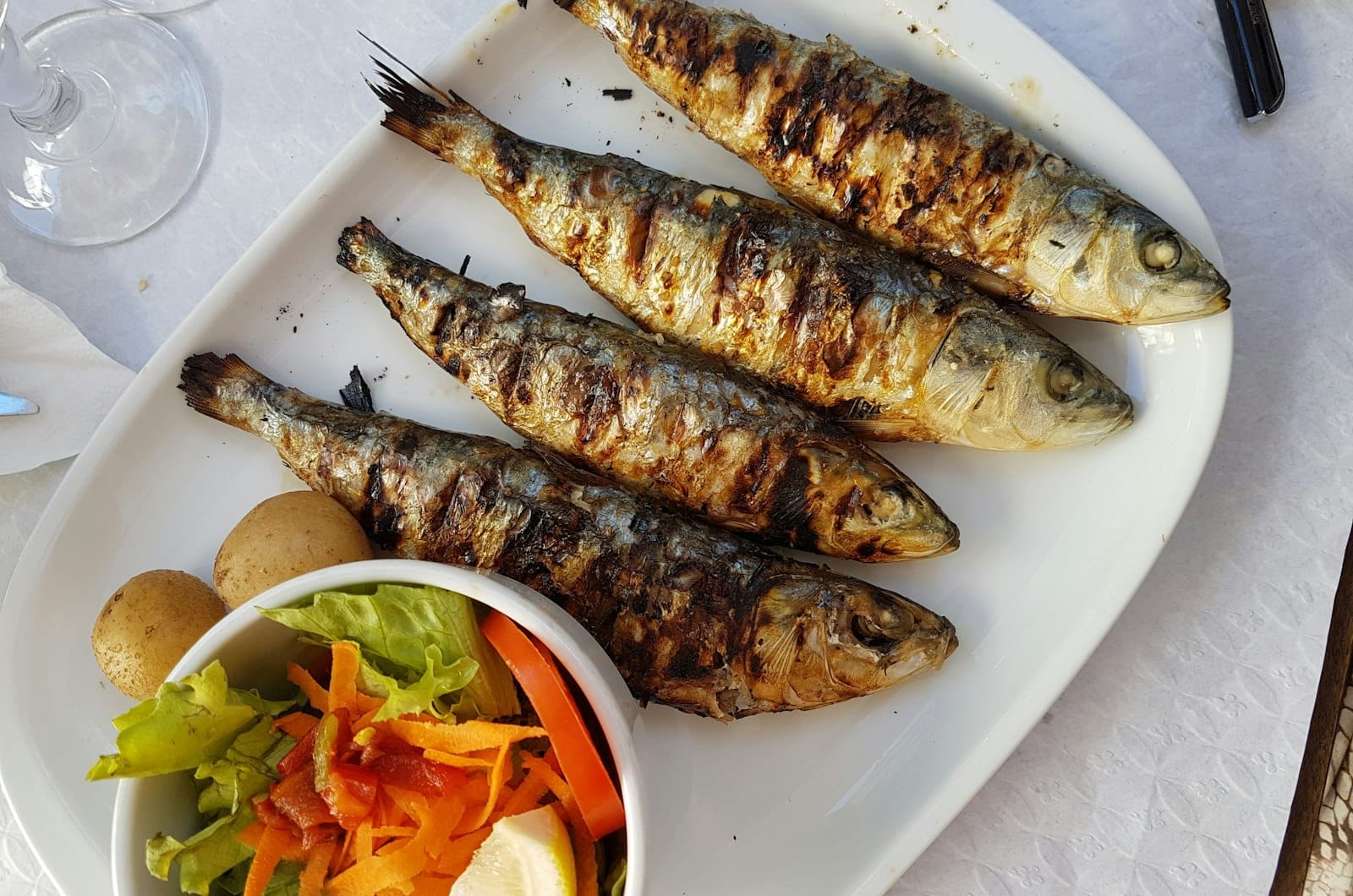 Gegrilde makreel met venkel-citroensalade
