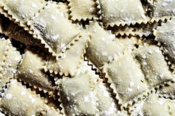 Pompoenravioli met salieboter