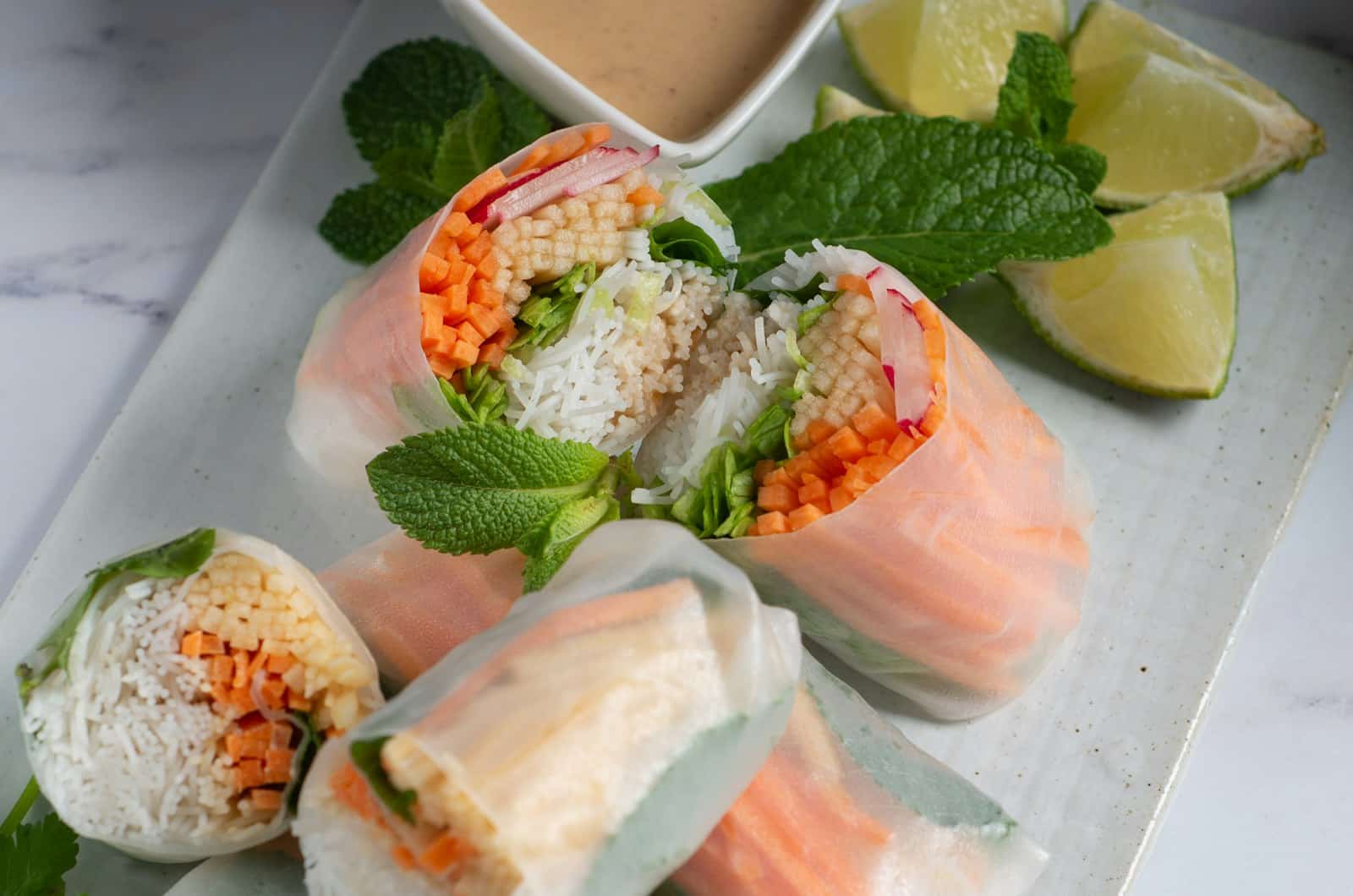 Zomerrolletjes met garnalen